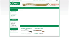 Desktop Screenshot of dianaindia.com